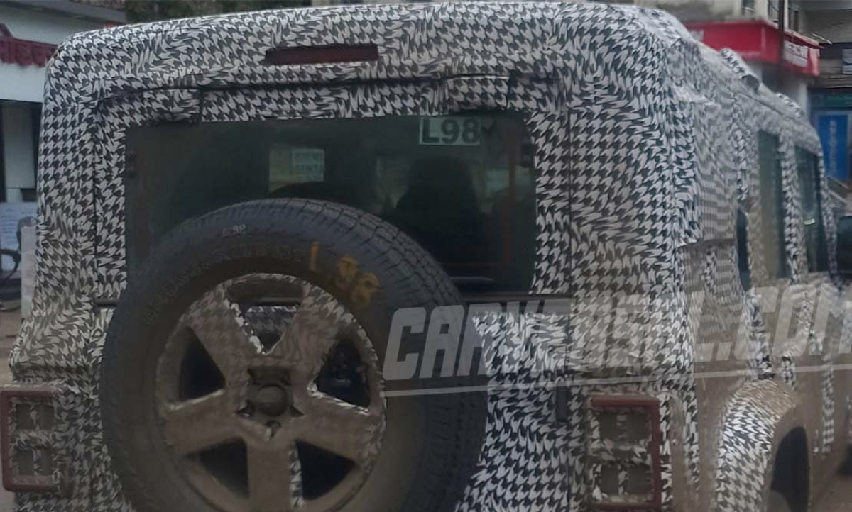 Mahindra Thar Door Fresh Spy Shots Reveal A Lot More About The