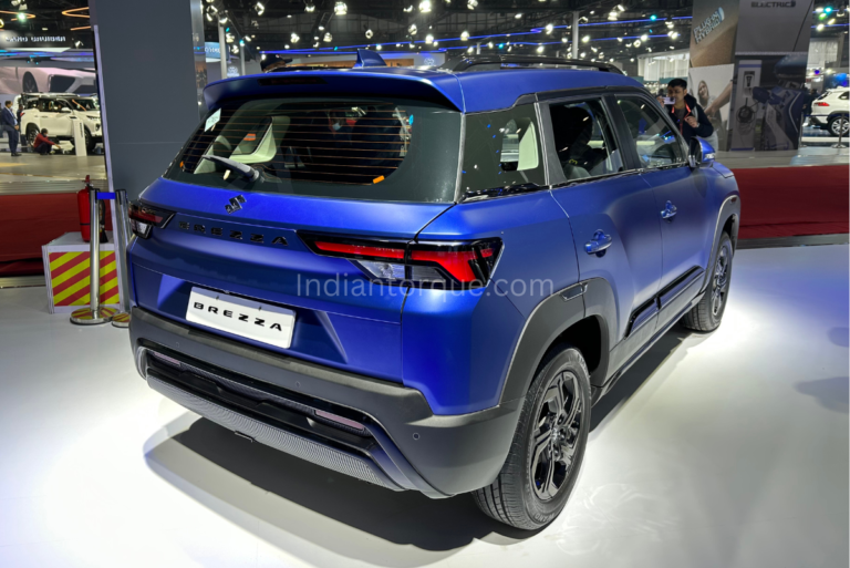 Maruti Brezza Cng Showcased At Auto Expo 2023 New Matte Blue And Black